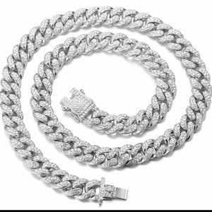 18k gold diamond cuban link chain